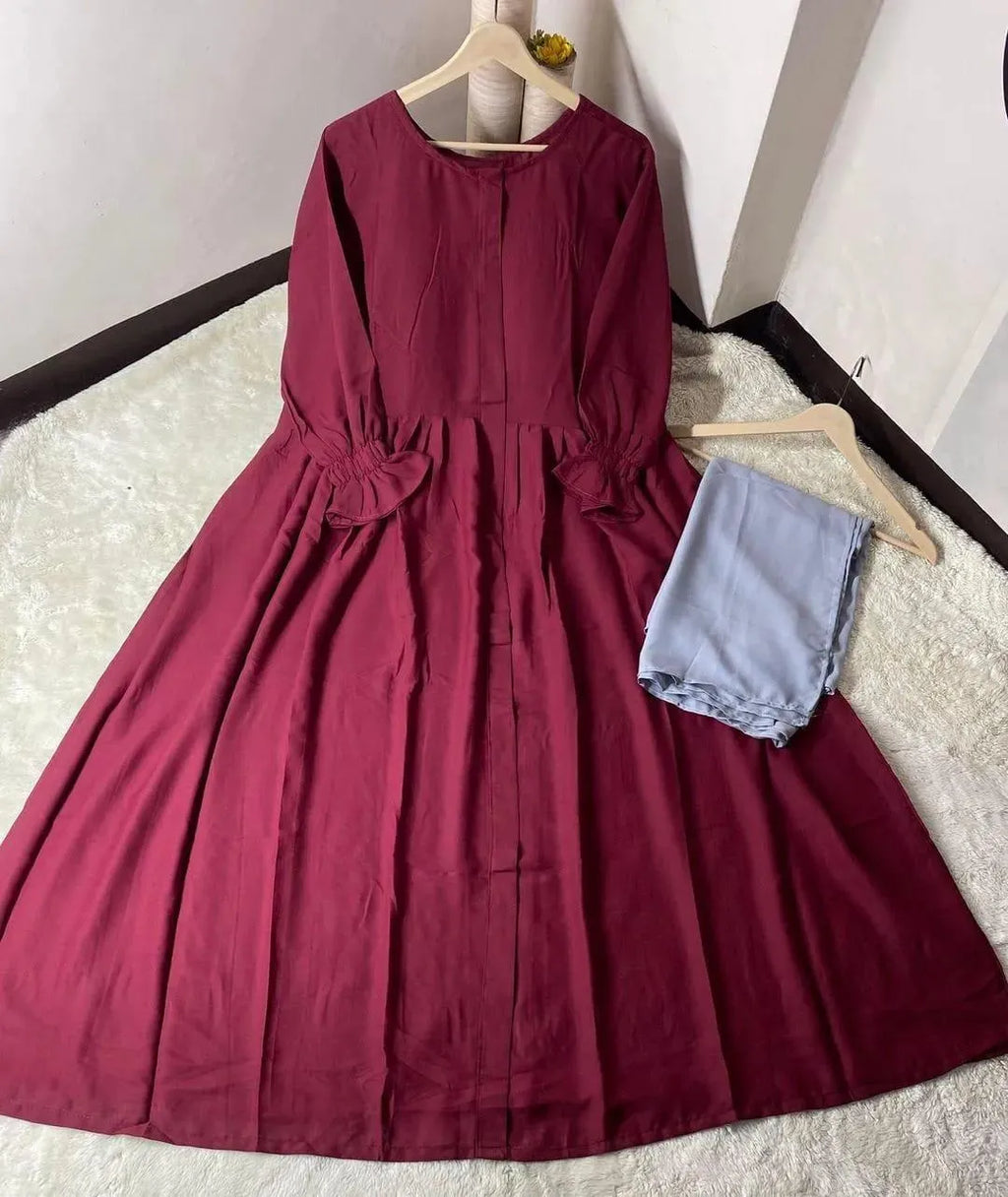 Georgette Plain Classic Abaya