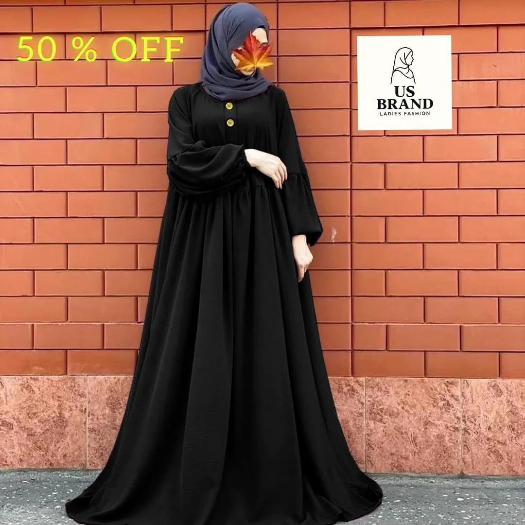 Georgette Plain Classic Abaya