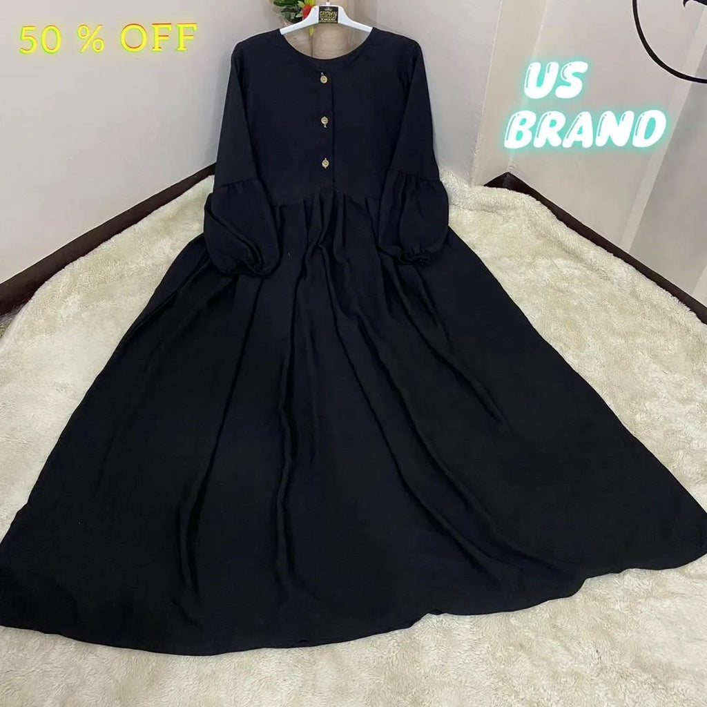 Georgette Plain Classic Abaya