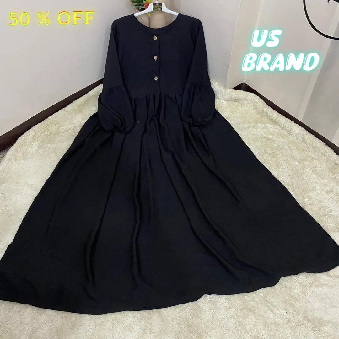 Georgette Plain Classic Abaya